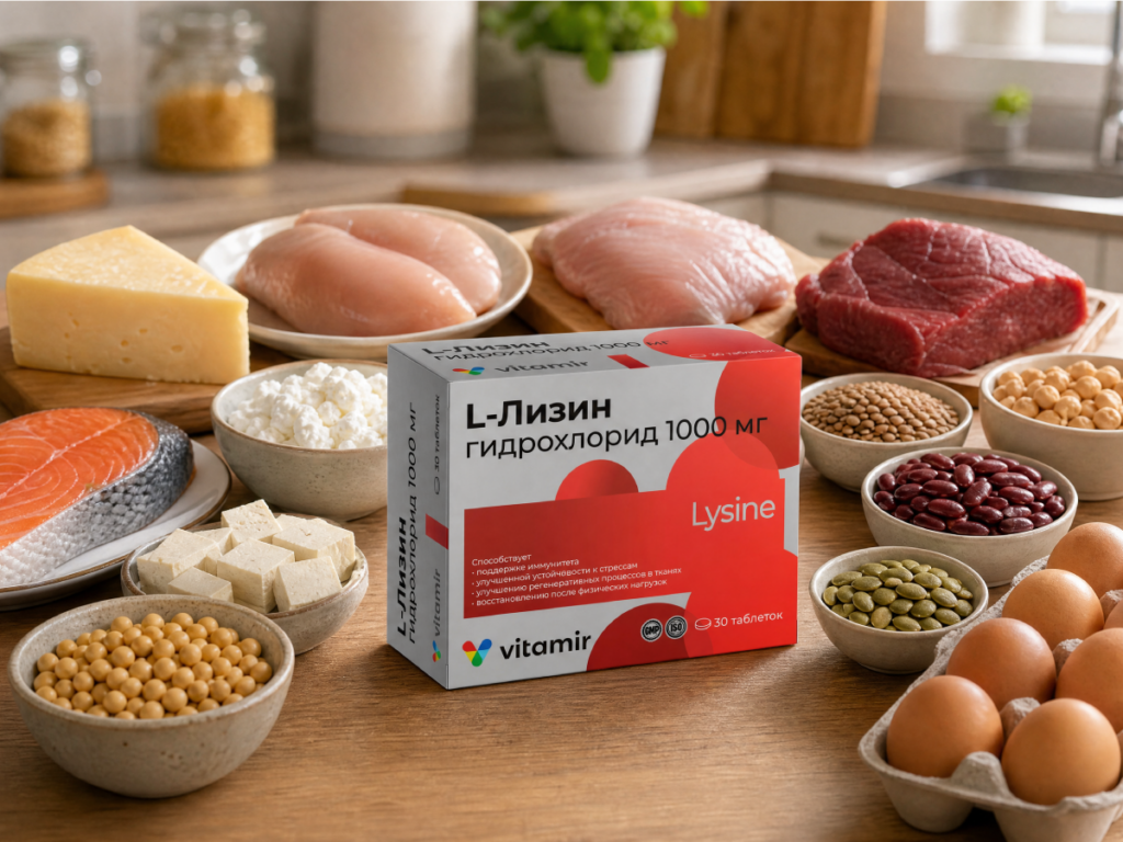 Продукты с высоким содержанием лизина в рационе